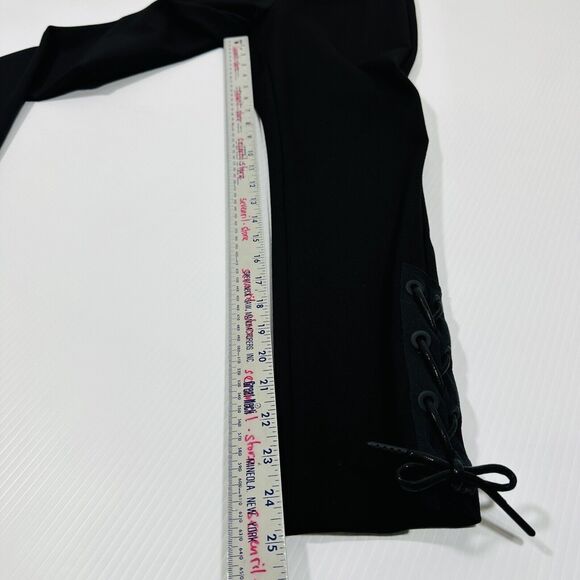 Rag and Bone Black Simone Lace Up Knee to Ankle High Rise Pants Size 2 NWT $325 - Picture 7 of 7